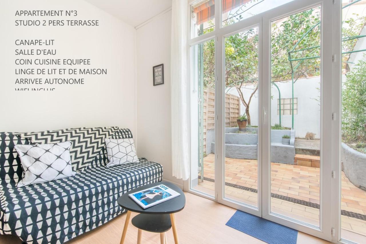 מרסיי Studio Blancarde Terrasse Parking Clim מראה חיצוני תמונה